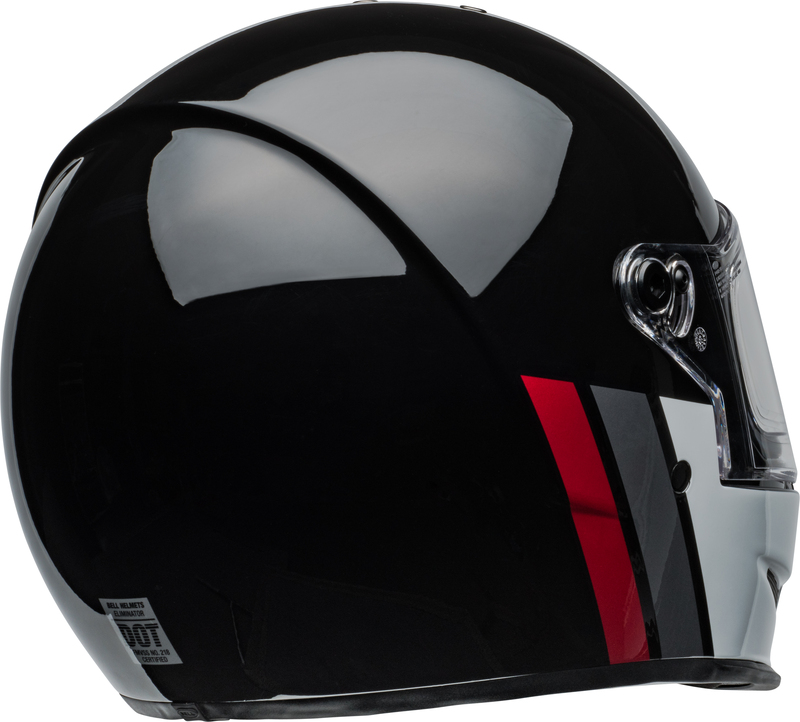BELL Eliminator Helm - GT Gloss Black/White BELL Eliminator Helm - GT Gloss Black/White