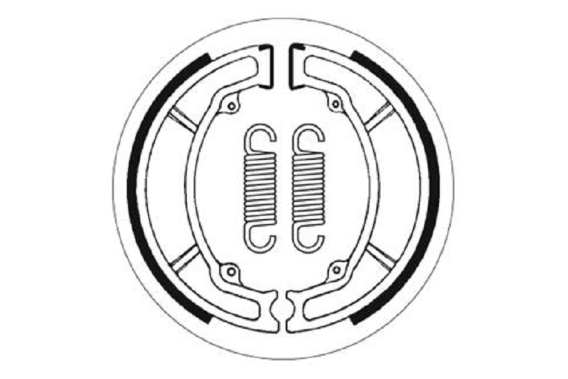 Bremsbacke SBS 2034 Maße: 130 x 28