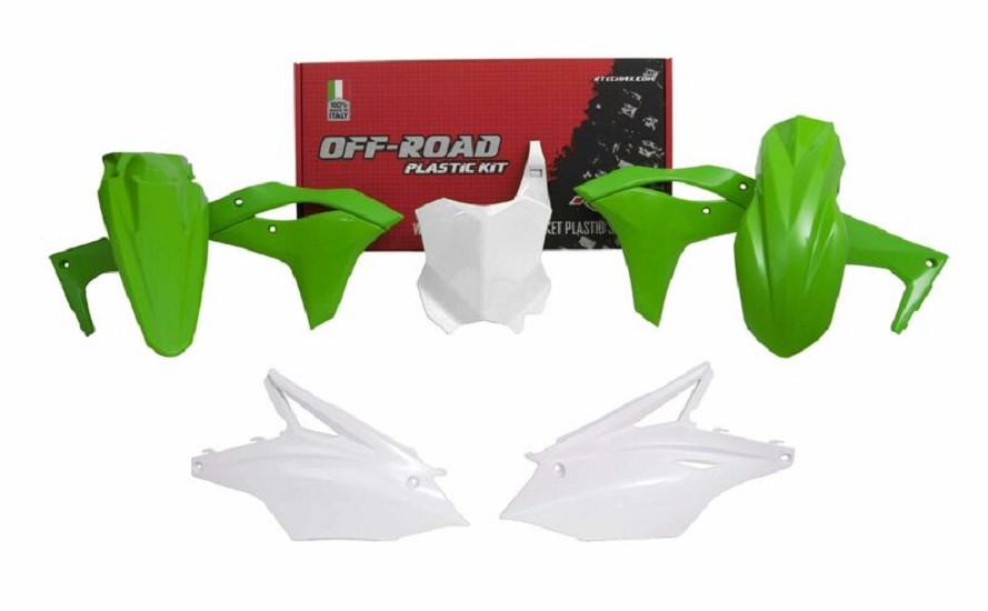 RACETECH Plastik-Kit Originalfarbe 2019 passend für Kawasaki KX250F RACETECH Plastik-Kit Originalfarbe 2019 passend für Kawasaki KX250F