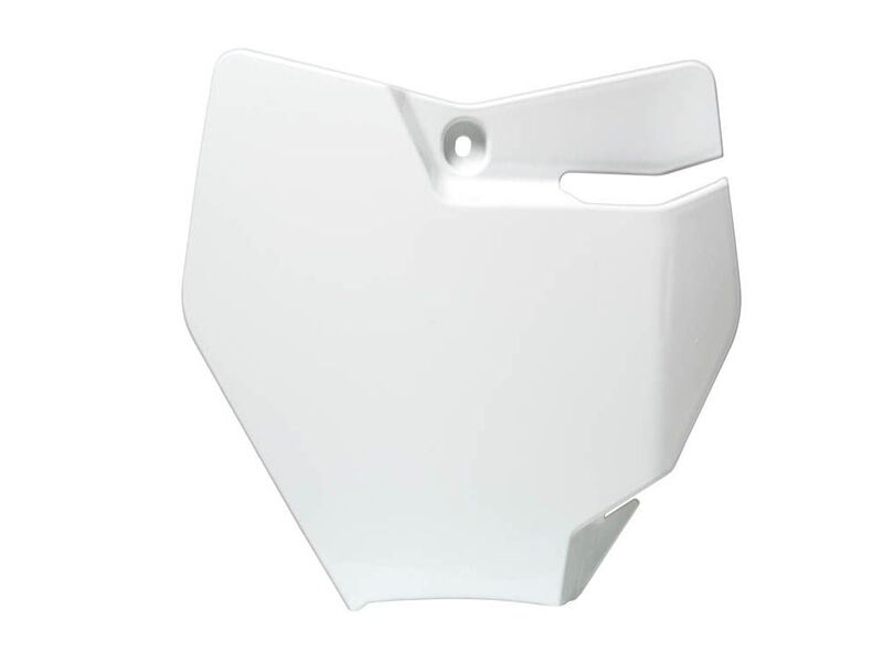 RACETECH Front Number Plate White RACETECH Front Number Plate White