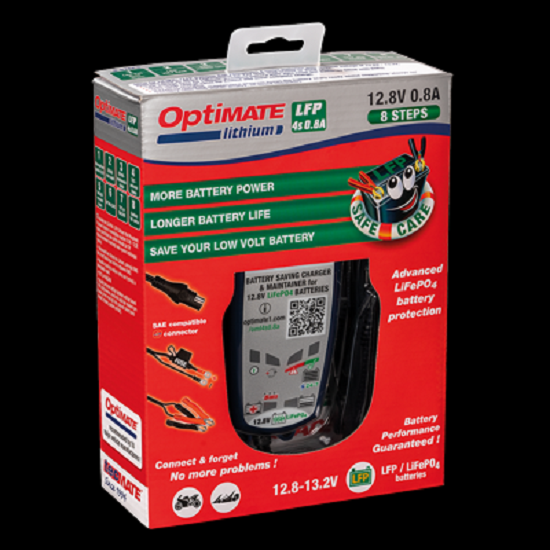 Batterieladegerät OptiMATE Lithium 4S 0.8A 8-stufig, 12.8V/13.2V, 0.8A Lithium