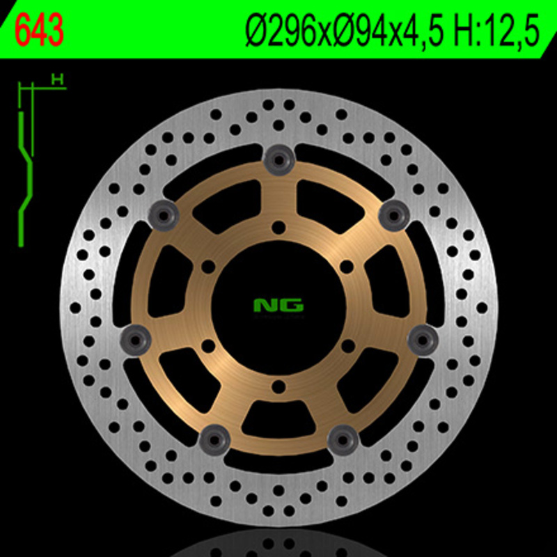 NG BRAKES Bremsscheibe schwimmend rund NG BRAKES Bremsscheibe schwimmend rund