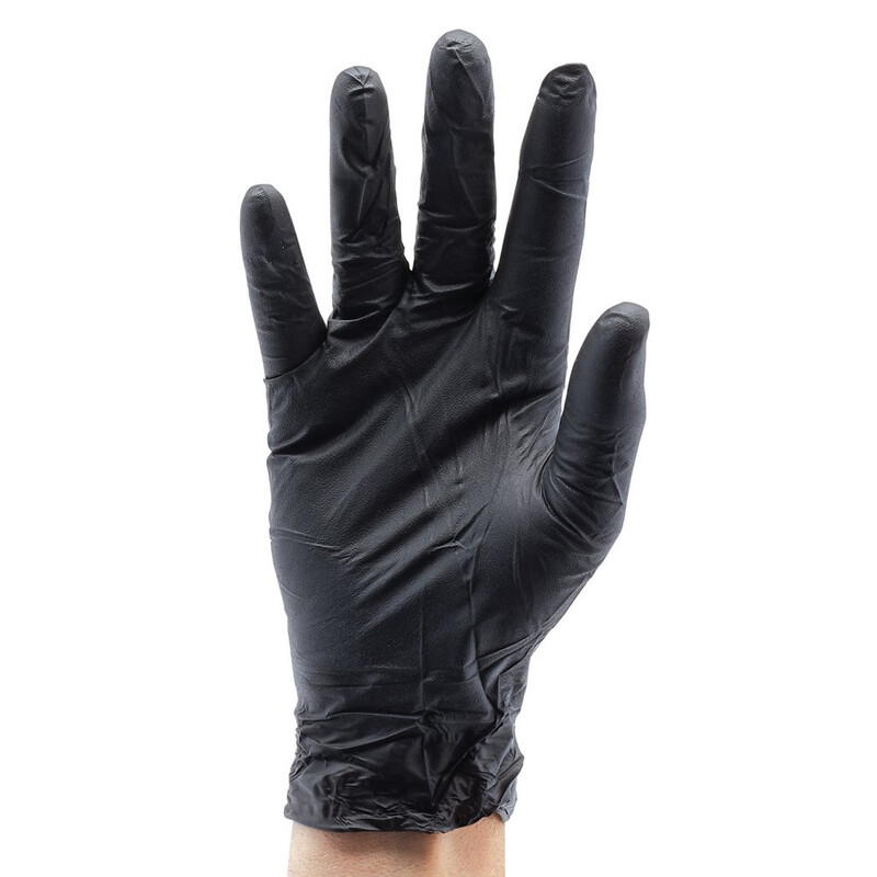 DRAPER Nitril-Handschuhe Schwarz - 100er-Pack