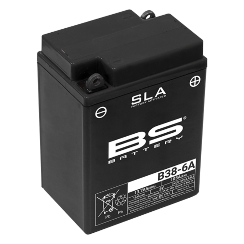 BS BATTERY AGM SLA vorgeladen – wartungsfrei - B38-6A BS BATTERY AGM SLA vorgeladen – wartungsfrei - B38-6A