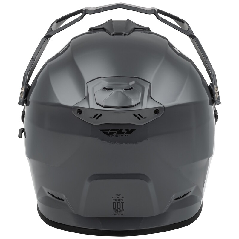 FLY RACING Trekker Solid Helm - Grau