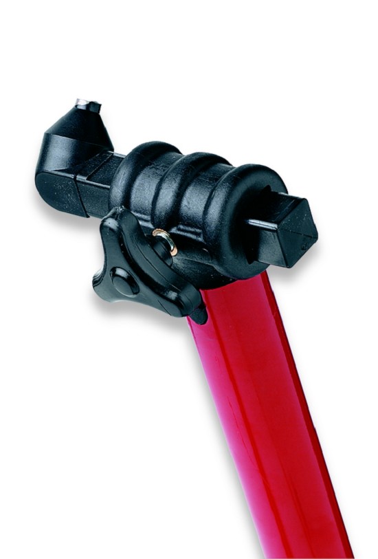 BIKE LIFT Montageständer vorne rot mit konischen Aufnahmen speziell passend für Yamaha BIKE LIFT Universal-Montageständer vorne mit konischen Aufnahmen