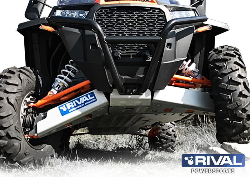 RIVAL Unterfahrschutz Komplett-Kit - Aluminium Polaris RZR 1000 XP/Turbo