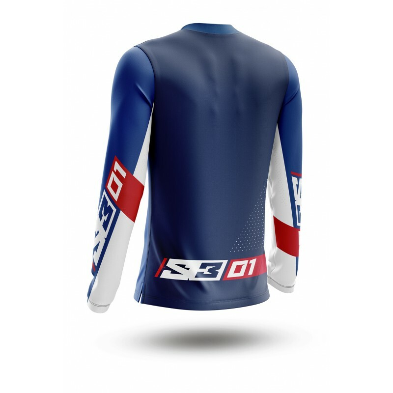 S3 Kollektion 01 Jersey - Patriot Rot/Blau Größe S