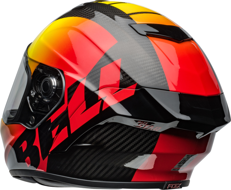 BELL Race Star DLX Flex Helm - Offset Gloss Black/Red