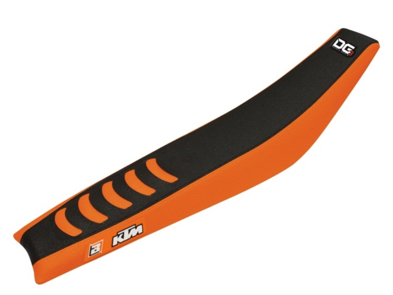 BLACKBIRD Double Grip 3 Sitzbankbezug orangefarben/schwarz passend für KTM SX85