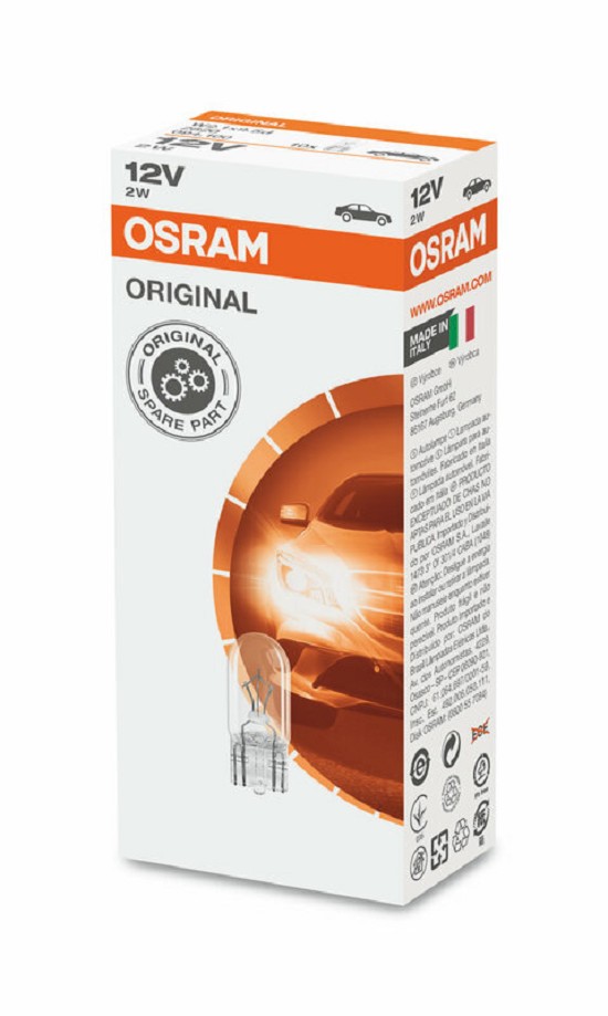 OSRAM Original Line Glühlampen 12V 2W - x10