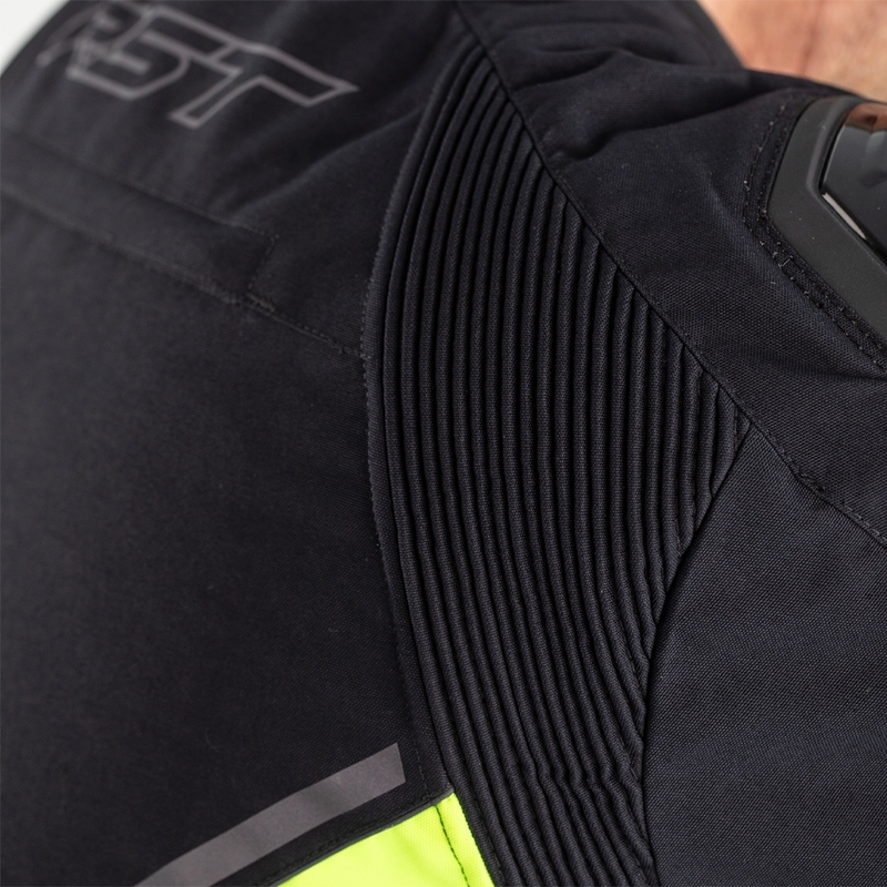 RST Sabre Airbag Textil-Jacke - Schwarz/Grau/Fluo Gelb Größe M RST Sabre Airbag Textil-Jacke - Schwarz/Grau/Fluo Gelb Größe 2XL