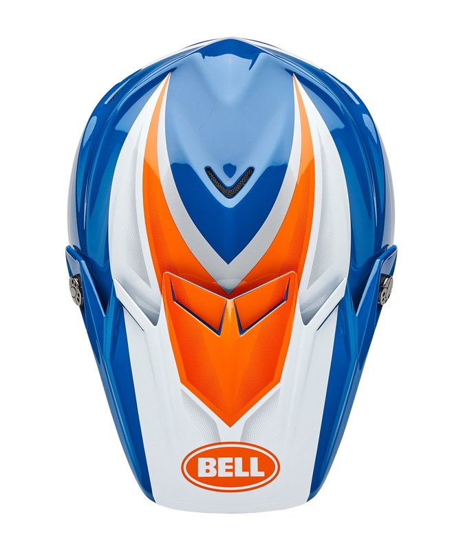 BELL Moto-9S Flex Helm - Merchant Gloss Orange/Blue