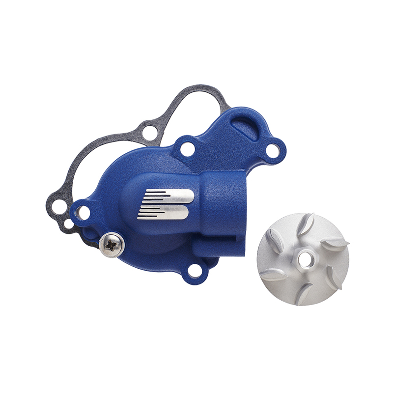 BOYESEN Supercooler Kit - Wasserpumpenabdeckung Blau mit Laufrad