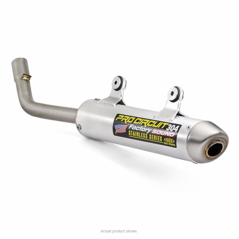 PRO CIRCUIT 304 Schalldämpfer Aluminium gebürstet/Endkappe Edelstahl passend für KTM