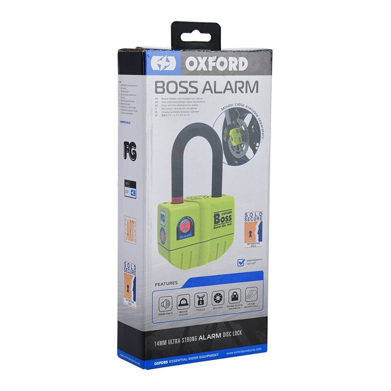 OXFORD Boss Alarm Kettenschloss 12mm x 1.5m OXFORD Boss Alarm Kettenschloss 12mm x 1.5m