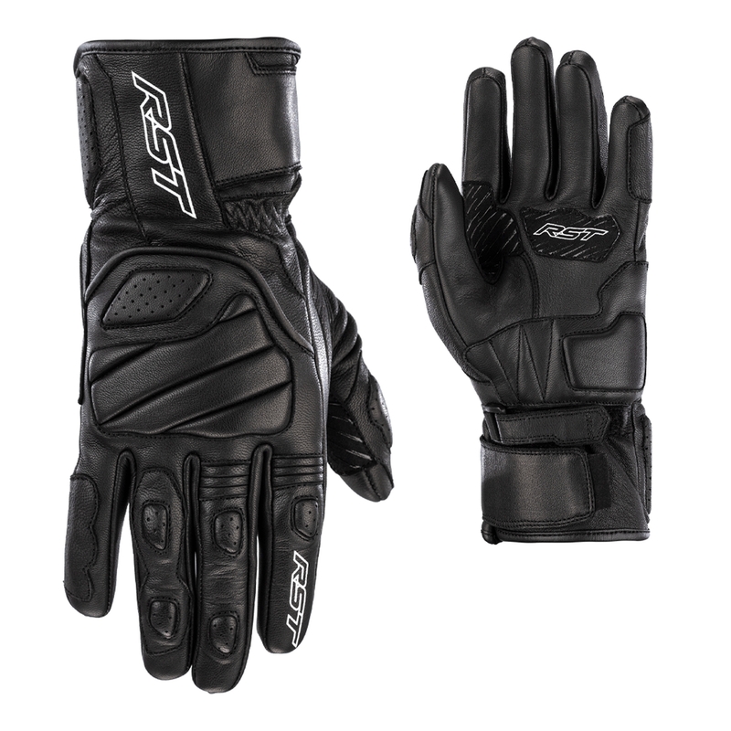 RST Turbine Handschuhe Leder Schwarz Größe XS