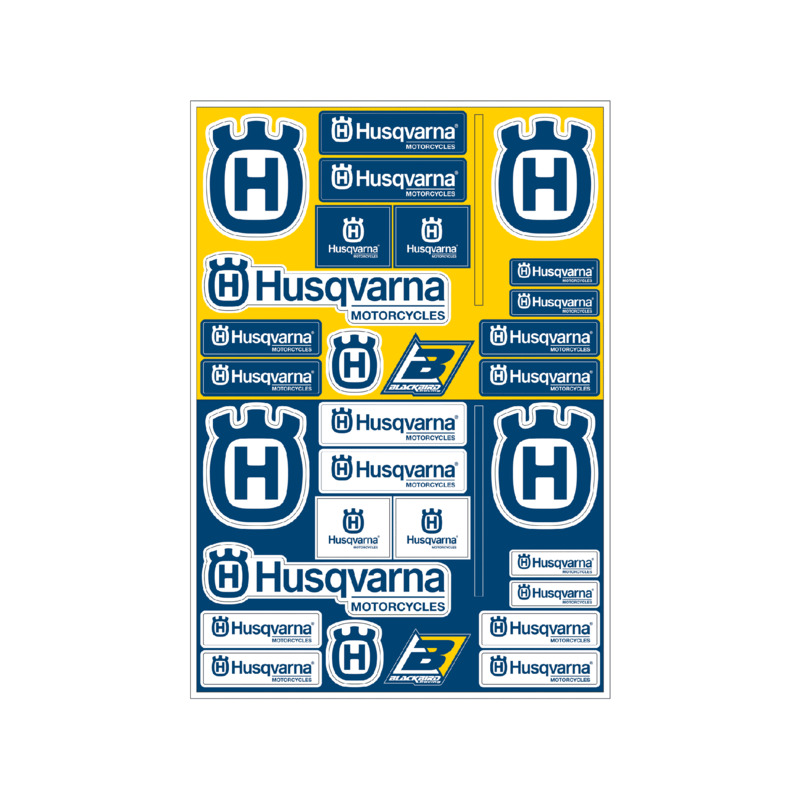 BLACKBIRD PVC-Aufkleber Blatt - Husqvarna