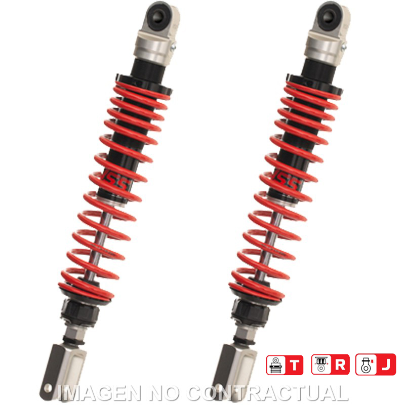 Federbein Z302-Serie Stereo hinten für SYM GTS300i (13-15), Joymax 300 (13-15) TZ302-380TRJ-04-85 Federbein Z302-Serie Stereo hinten für SYM GTS300i (13-15), Joymax 300 (13-15) TZ302-380TRJ-04-85