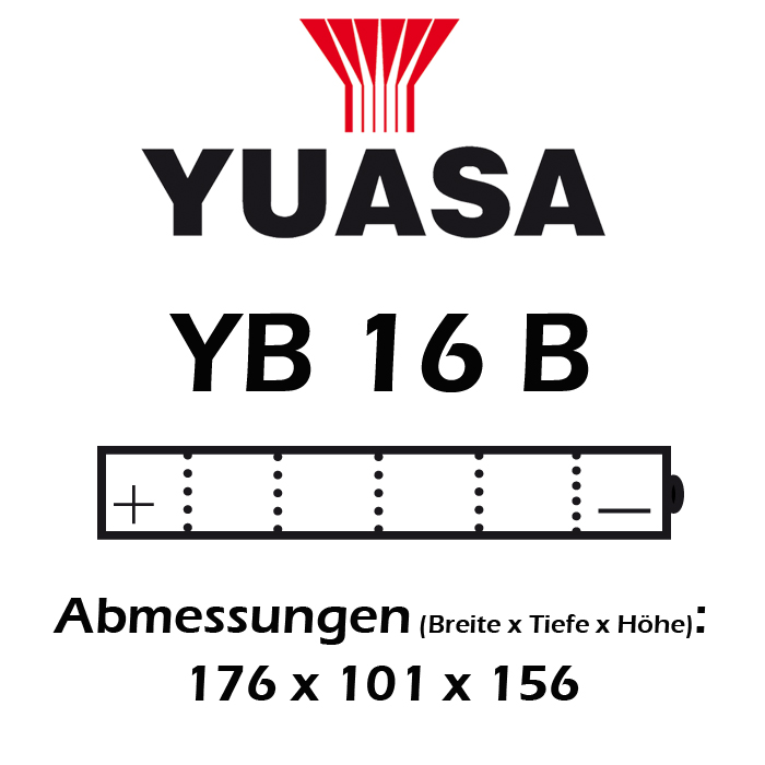 Batterie YUASA YB16-B 19 AH