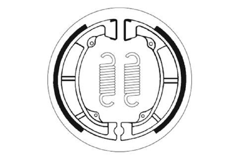 Bremsbacke SBS 2039 Maße: 120 x 28