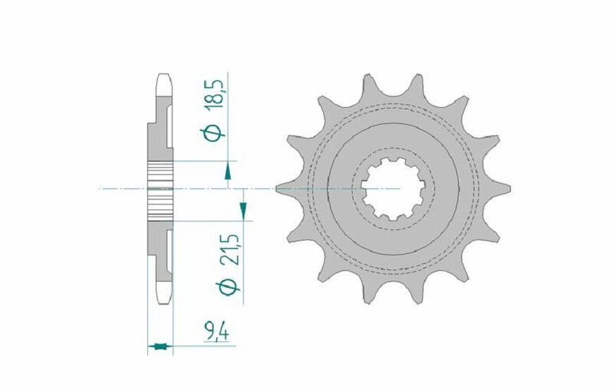 AFAM Standard Stahlritzel vorne 20310 - 520