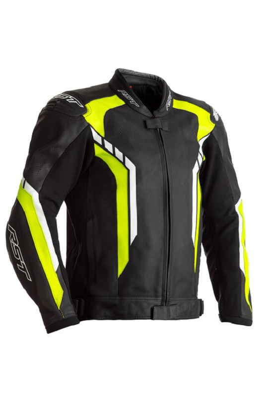 RST Axis CE Leder Jacke Schwarz/Neon Gelb Größe 3XL RST Axis CE Leder Jacke Schwarz/Neon Gelb Größe 3XL