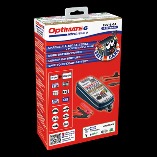 Batterieladegerät OptiMATE 6 Select 9-stufig, 12V, 6A STD/AGM/Gel