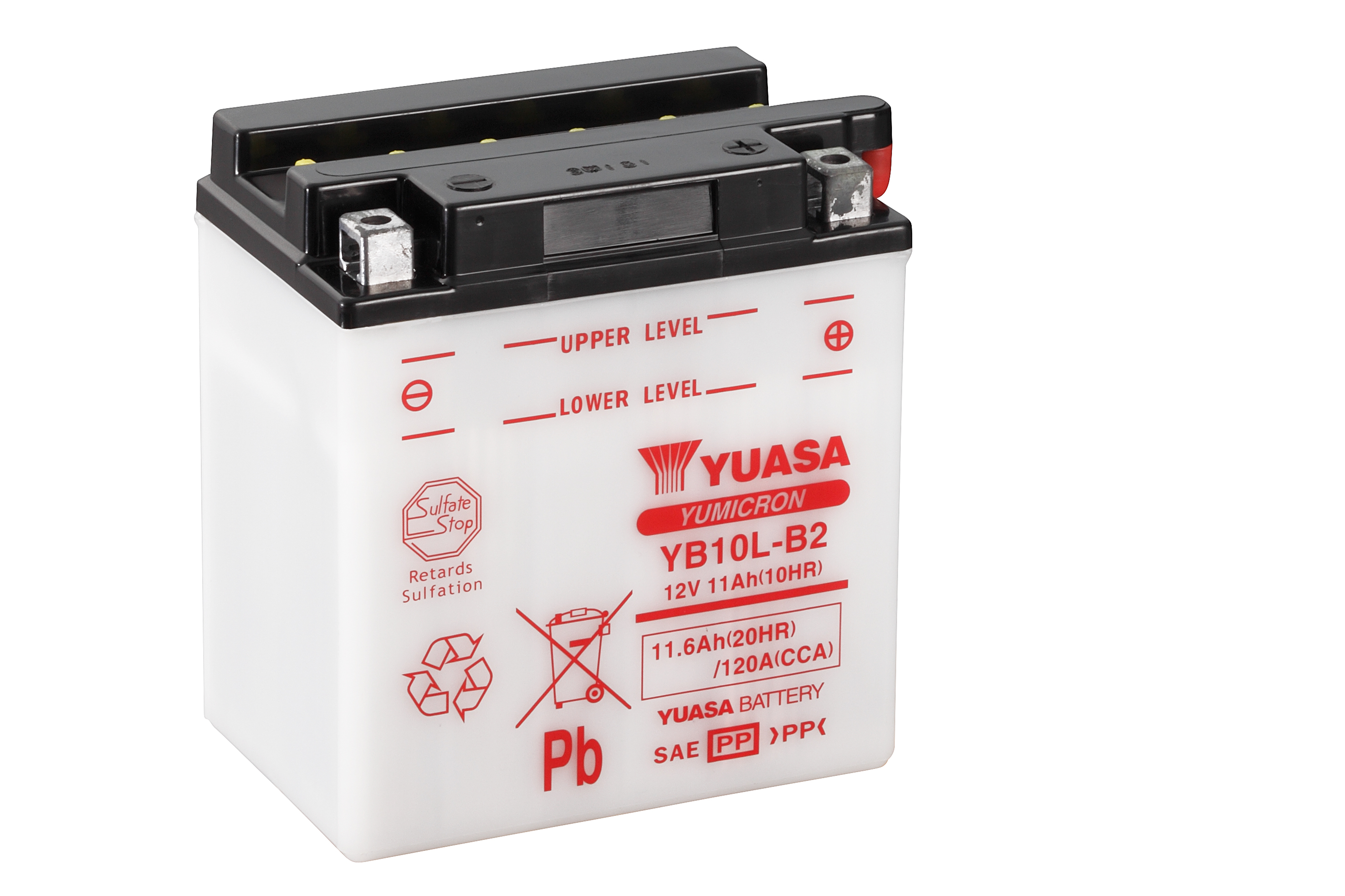 Batterie YUASA YB10L-B2 12V/11AH (10 Std.) [135x90x145] CCA=120A