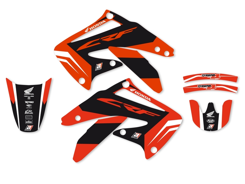 BLACKBIRD Dream Graphic 4 Deko-Kit passend für Honda CRF450R