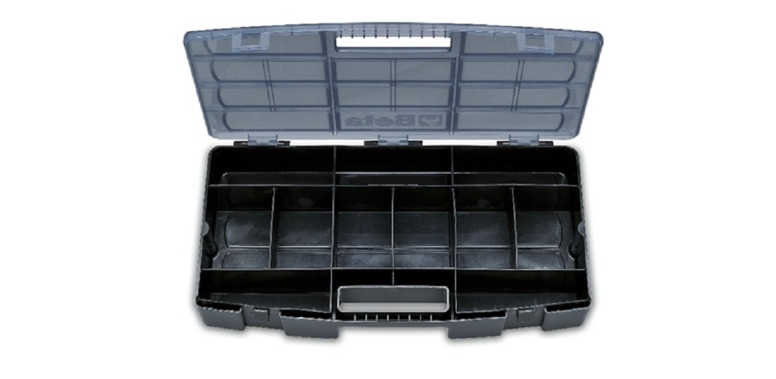 BETA Trolley mit zwei stapelbaren Modulen RAL9005 Schwarz