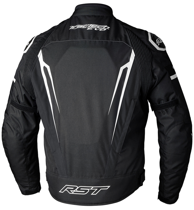 RST TracTech Evo 5 CE Textil-Jacke - Schwarz/Weiß/Schwarz