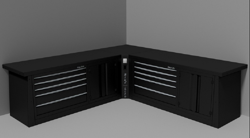 BIKE-LIFT Werkstatt-Eckschrank Modell Pneumatik/Elektrik - MF-PANG-900 A/E BIKE-LIFT Werkstatt-Eckschrank Modell Pneumatik/Elektrik - MF-PANG-900 A/E