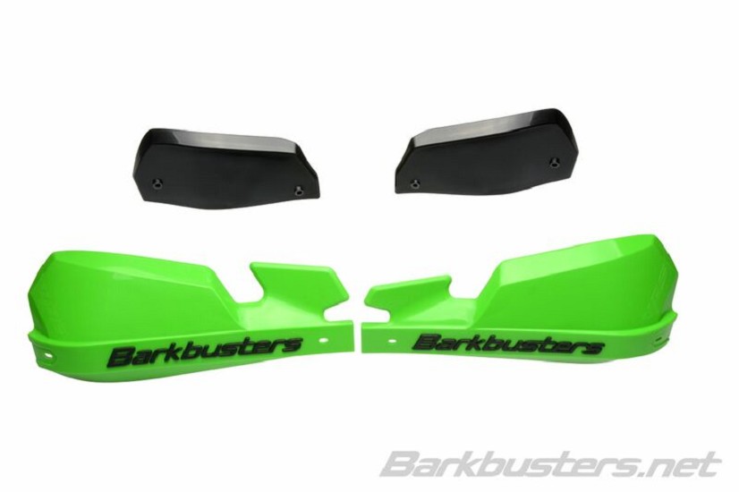 BARKBUSTERS VPS MX Handschutz Kunststoff Set Nur Grün/Schwarz Deflektor