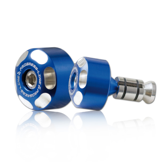 Lenkergewichte LOGO Alu 6061 blau