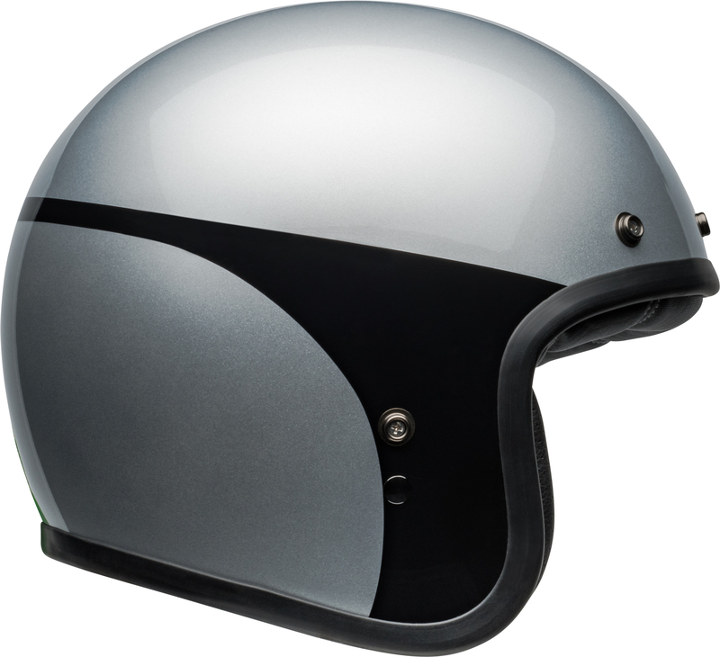 BELL Custom 500 Helm - Chassis Gloss Silver Black