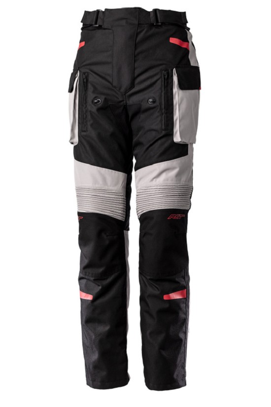 RST Endurance CE Textil-Hose - Schwarz/Silber/Rot Größe 4XL Kurze Hosenbeine