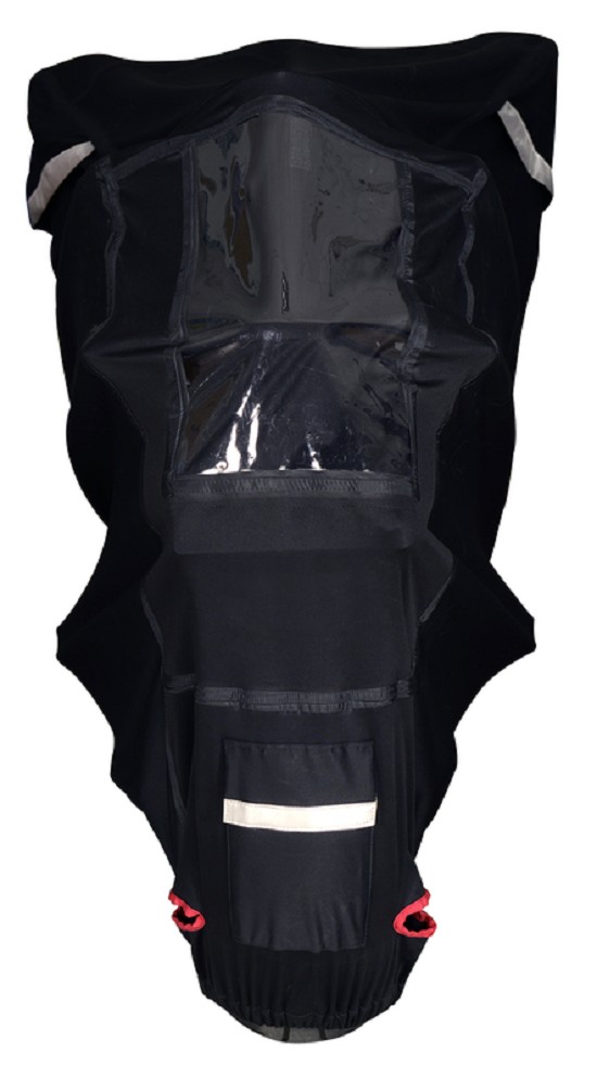 OXFORD Outdoor Abdeckplane Protex Stretch Schwarz - Motorrad / Scooter - XL