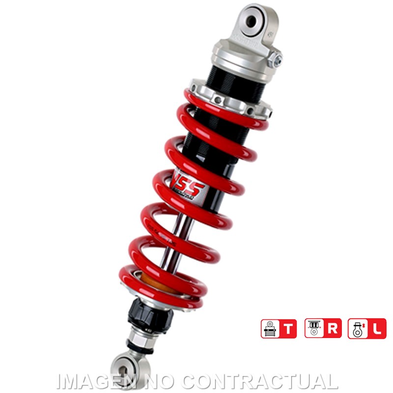Federbein Z456-Serie Mono hinten passend für DUCATI 750 SS (91-98), Super Sp 900 SS (91-97) MZ456-330TRL-02-85