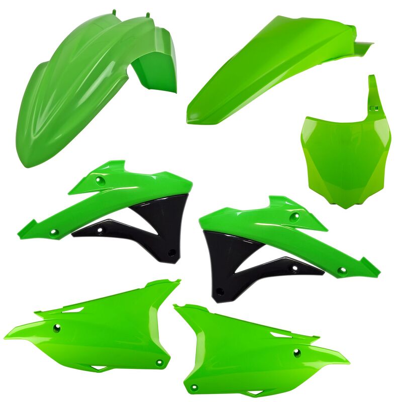 POLISPORT Plastik-Kit Originalfarbe  - passend für Kawasaki KX 85 (92)