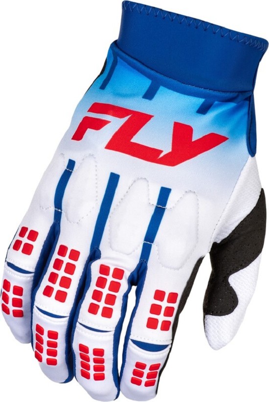 FLY RACING Evolution DST Handschuhe- Weiß/Rot/Blau