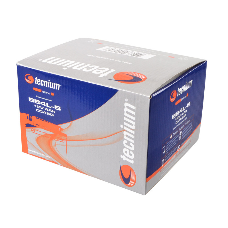 TECNIUM Blei/Säure Batterie mit Säurepack - BB4L-B