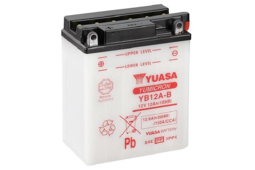 YUASA Blei/Säure Batterie ohne Säurepack - YB12A-B YUASA Blei/Säure Batterie ohne Säurepack - YB12A-B