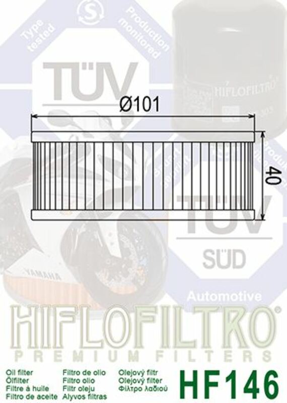 HIFLOFILTRO Ölfilter - HF146 HIFLOFILTRO Ölfilter - HF146