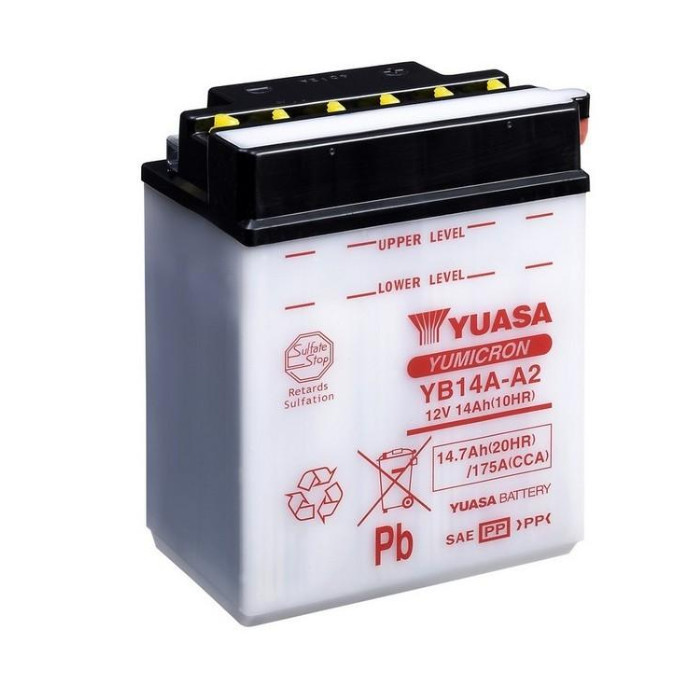 Batterie YUASA YB14A-A2 14 AH Batterie YUASA YB14A-A2 14 AH