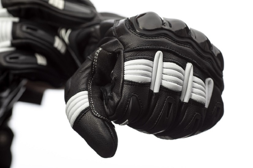 RST Pilot CE Leder Gloves Schwarz/Weiss Größe XXL