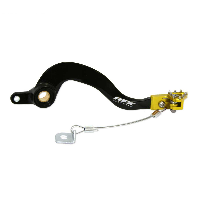RFX Pro FT Bremshebel hinten (schwarz/gelb) - passend für Suzuki RMZ250