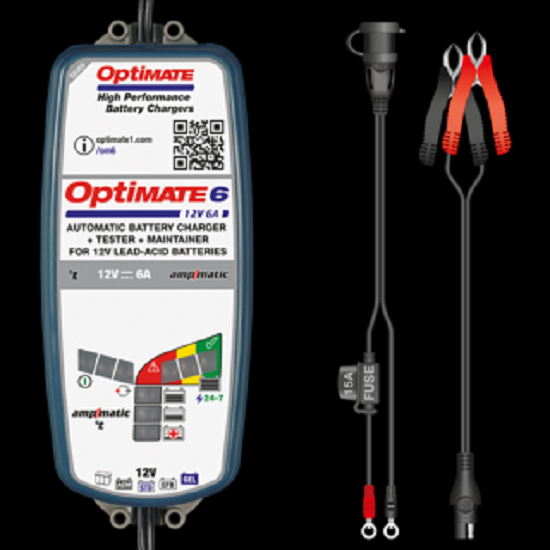 Batterieladegerät OptiMATE 6 Ampmatic 9-stufig, 12V, 6A STD/AGM/Gel Batterieladegerät OptiMATE 6 Ampmatic 9-stufig, 12V, 6A STD/AGM/Gel