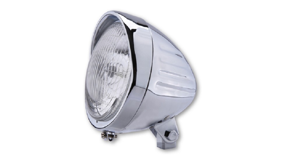 HIGHSIDER smart H4 Einsatz 130 x 90mm, Klarglas 12V 60/55W, Standlicht, E-gepr. HIGHSIDER smart 5 3/4 Zoll Hauptscheinwerfer INDIAN