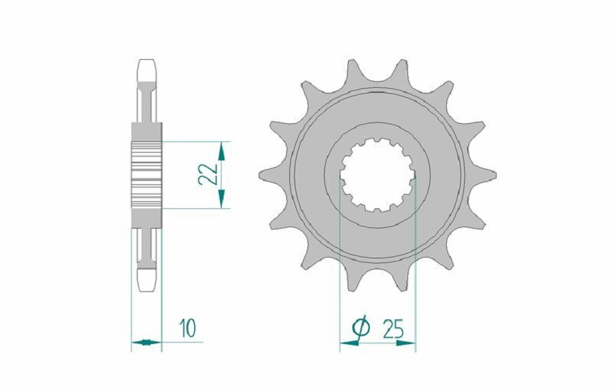 AFAM Standard Stahlritzel vorne 94312 - 520